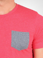 Load image into Gallery viewer, Heather Red & Athletic Grey