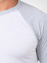 Load image into Gallery viewer, White & Heather Grey