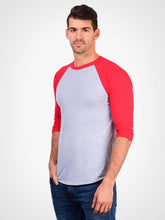 Load image into Gallery viewer, Heather Grey &amp; Red
